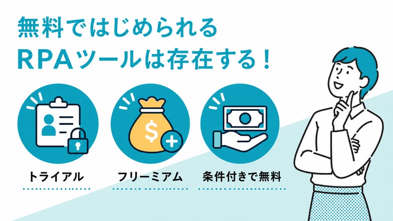 無料ではじめられるRPAツールは存在する