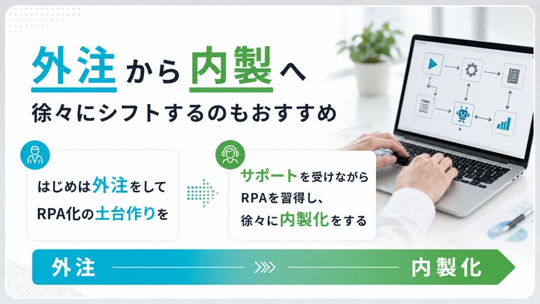 外注から内製へ徐々にシフトするのもおすすめ