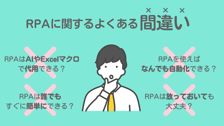 RPAに関するよくある間違い