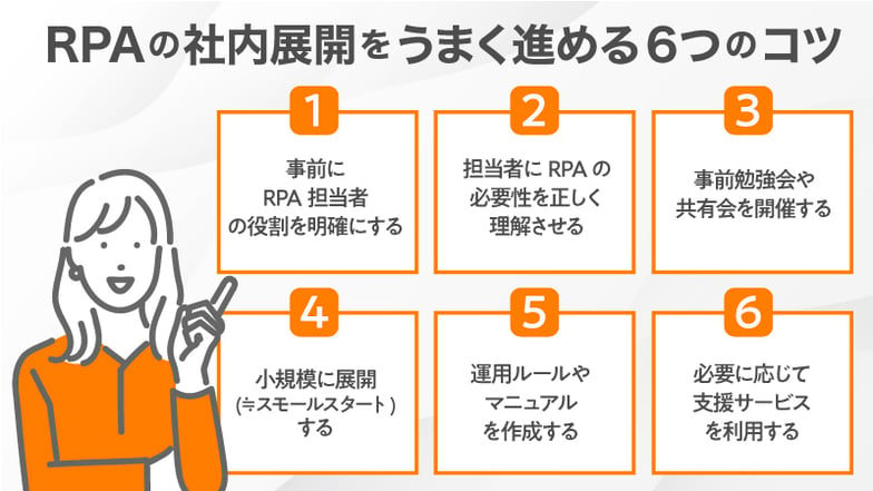 RPAの社内展開をうまく進める6つのコツ